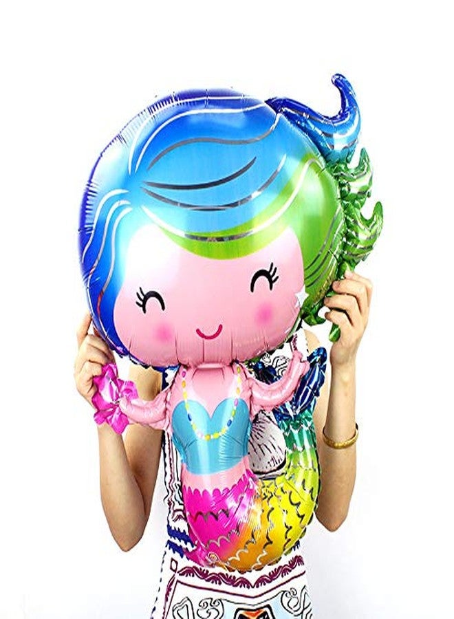Balloonistics Colourful Mermaid Foil Balloon for Underwater Theme Party (30 Inch)-1 Pcs, Multicolor - Image 2